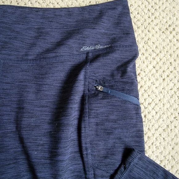 Eddie Bauer, Navy, Crop Stretch Pants, Large - Picture 2 of 6